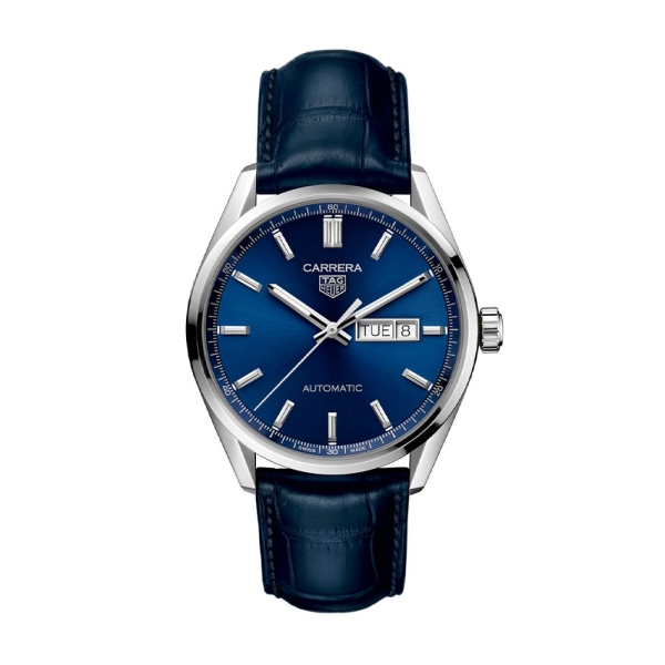 TAG Heuer Carrera Day-Date Blue Dial Blue Strap WBN2012.FC6502
