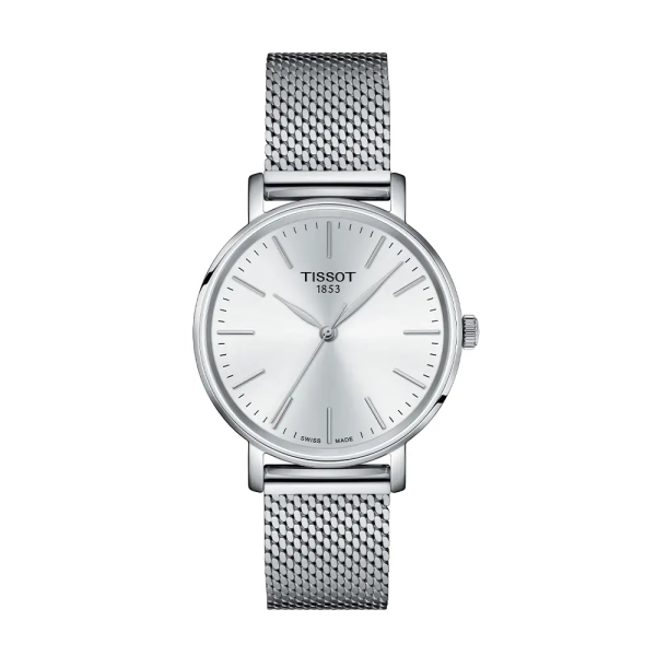 Tissot Everytime Lady Silver Dial Bracelet Watch T1432101101100