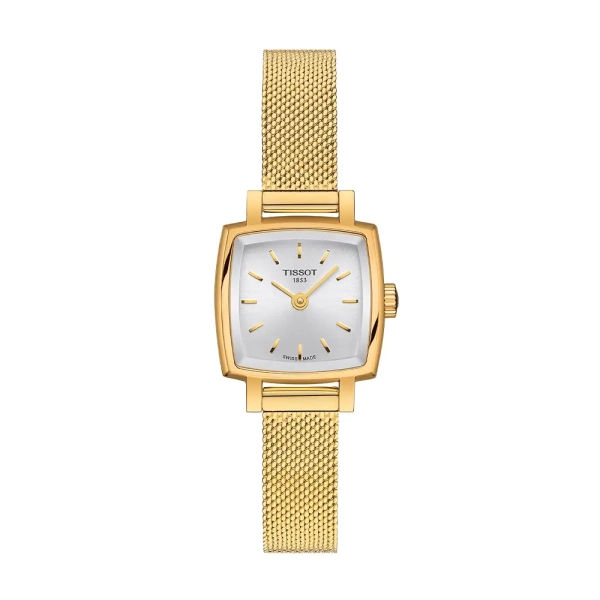 Tissot Lovely Square Square Gold Plated Bracelet Watch T0581093303100