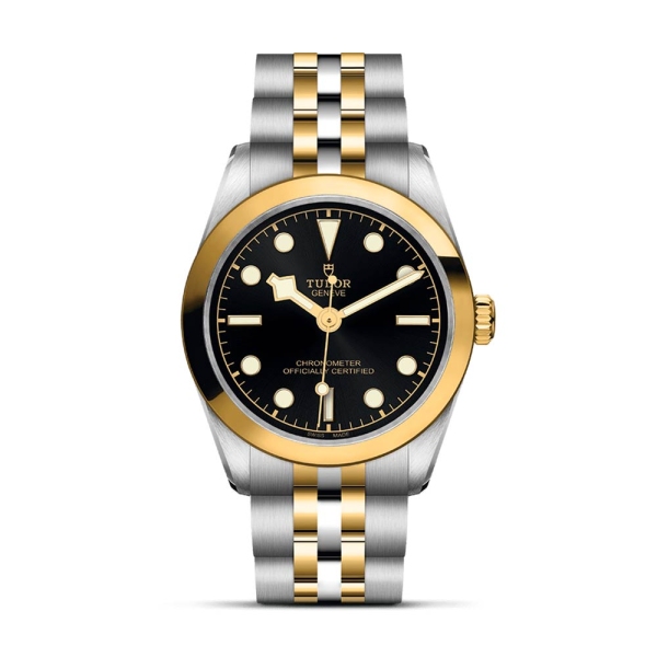TUDOR Black Bay Steel and Gold 31mm Black Dial Bracelet Watch M79603-0001
