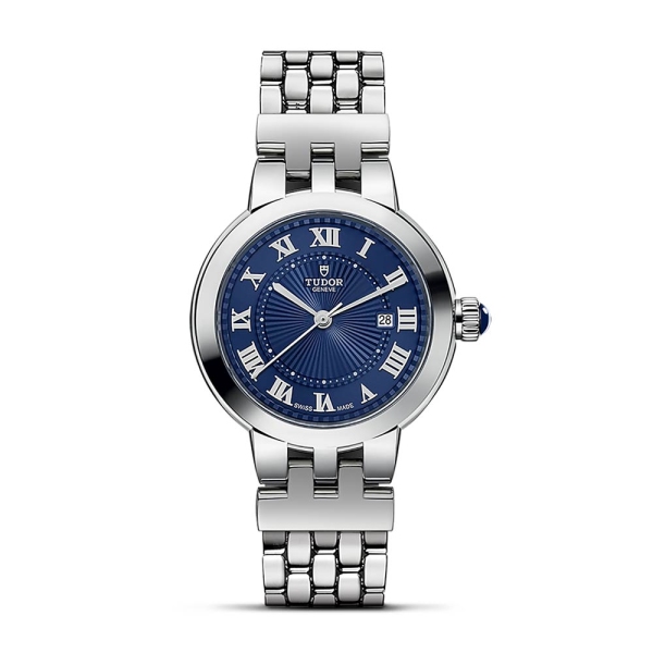 TUDOR Clair De Rose 30mm Blue Roman Dial Watch M35800-0009