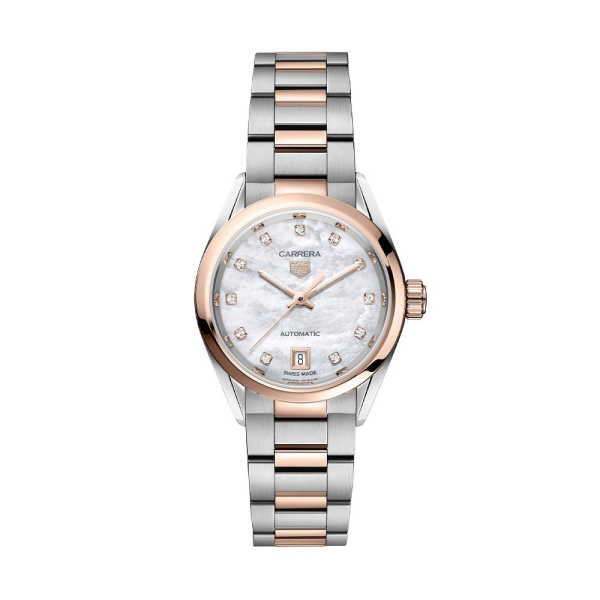 TAG Heuer Steel & Rose Carrera Automatic Watch WBN2450.BD0569