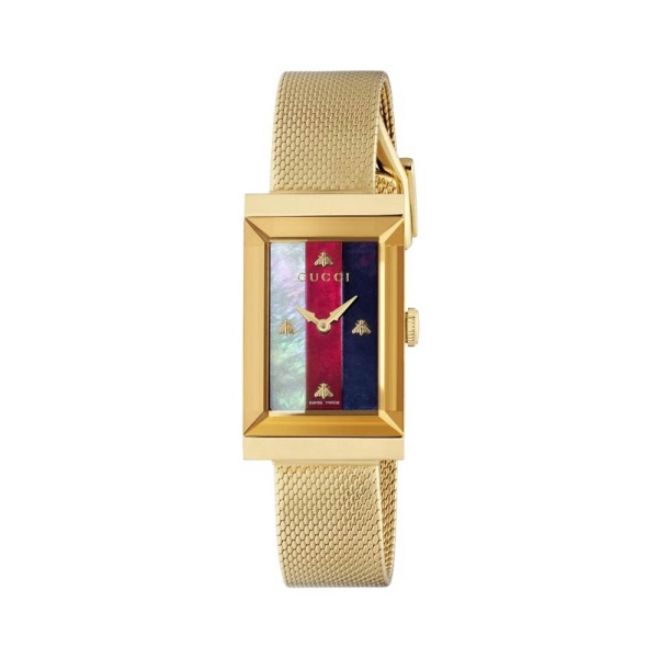 Gucci G-Timeless Yellow PVD Bracelet Watch YA147410