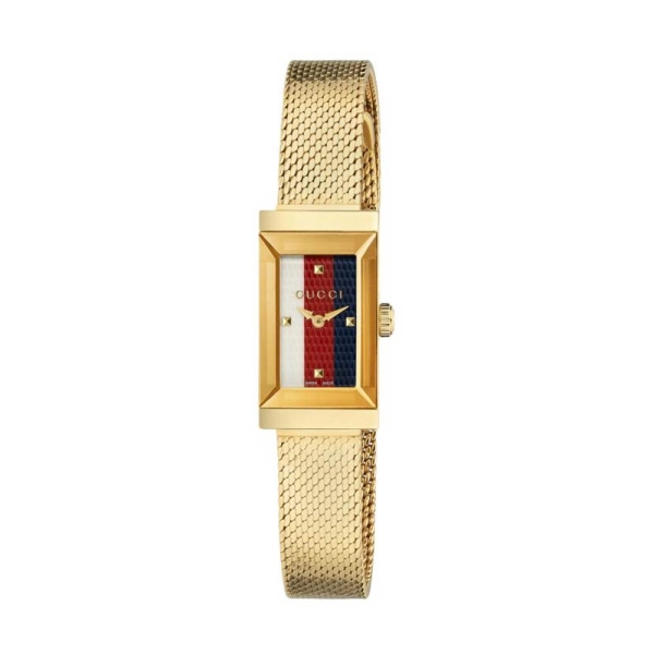 Gucci G Frame Yellow PVD Bracelet Watch YA147511