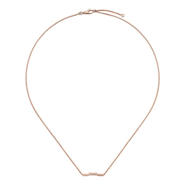 Gucci 18ct Rose Gold Link To Love Necklace YBB66210800200U