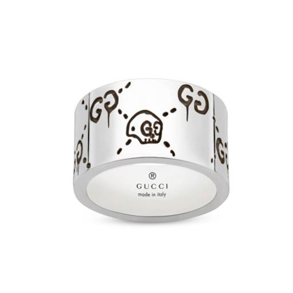 Gucci Silver Ghost 12mm Band YBC455319001020