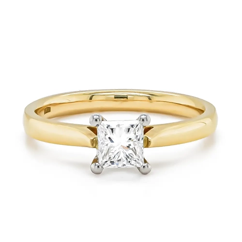 HRPTR733 3 Stone Halo Diamond Engagement Ring | Shining Diamonds®