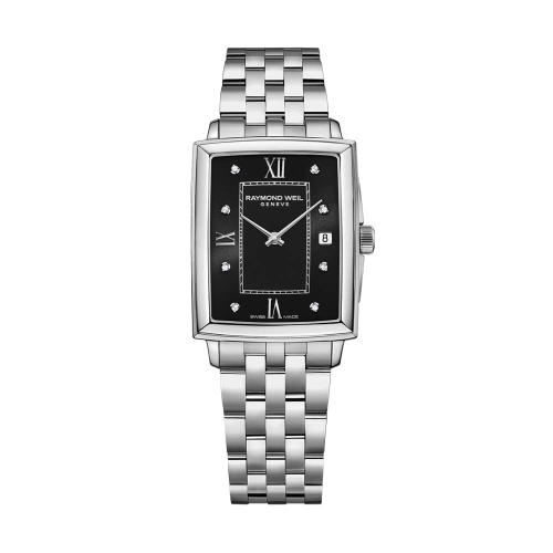 Raymond Weil Toccata Black Diamond Dial Bracelet Watch 5925-ST-00295 |  Johnsons Jewellers